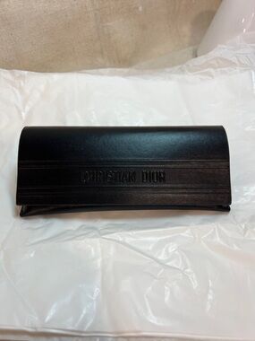 Dior Black Leather Eyeglass Case